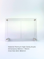 Acrylic Dual Card Stand (Free with $15+ Cards)